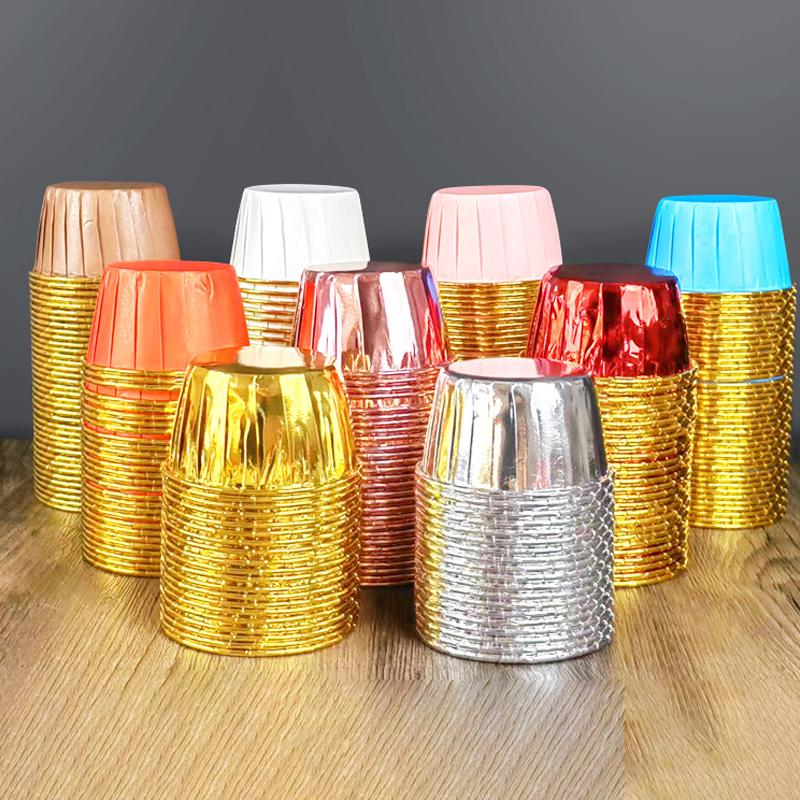 50 шт. Бумажные стаканчики для маффинов и кексов, Маслостойкие вкладыши для кексов, Формочки для выпечки, Кейсы, Бумажные обертки для кексов, Свадебная вечеринка