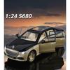 1/24 Maybach S680 Управление ключом Металлическая модель автомобиля Игрушка Литье под давлением Металлическое литье Звук и свет Оттяжная машинка Игрушки для детей Транспортное средство