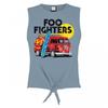 Женский/женский укороченный топ без рукавов Camper Van Foo Fighters