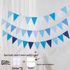 Yellow-Green Felt Pennant Bunting for Kids' Birthday or Kindergarten Decor