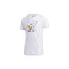 Adidas Neo Donald Duck Graphic Straight-Cut Short Sleeve Crew Neck T-Shirt Unisex Tops White GJ5642
