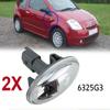 2x повторителя указателя поворота для Citroen Berlingo C-Elysee C1 C2 C3 C5 6325g3