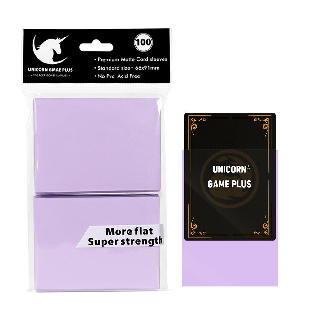100pcs/set Matte Standard Size Card Sleeves TCG Trading Cards Protector For Tarot Shield Board Games Magical Cover 66x91mm