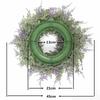 Artificial Lavender Wreath 18inch Large Purple Leaf Wreath for Festival Celebration Front Door Wall Window Party Decor