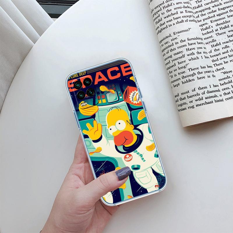 Прозрачный чехол для телефона S-Simpsons-Art для Motorola Moto G7 G8 G9 G84 G85 G73 G24 G15 Z2 Play Power Plus