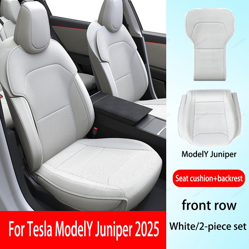 Для Tesla НОВЫЙ Model Y Juniper 2025 2026 Вентилируемая кожаная накидка-подушка на сиденье, дышащая, удобное сиденье, аксессуар для салона