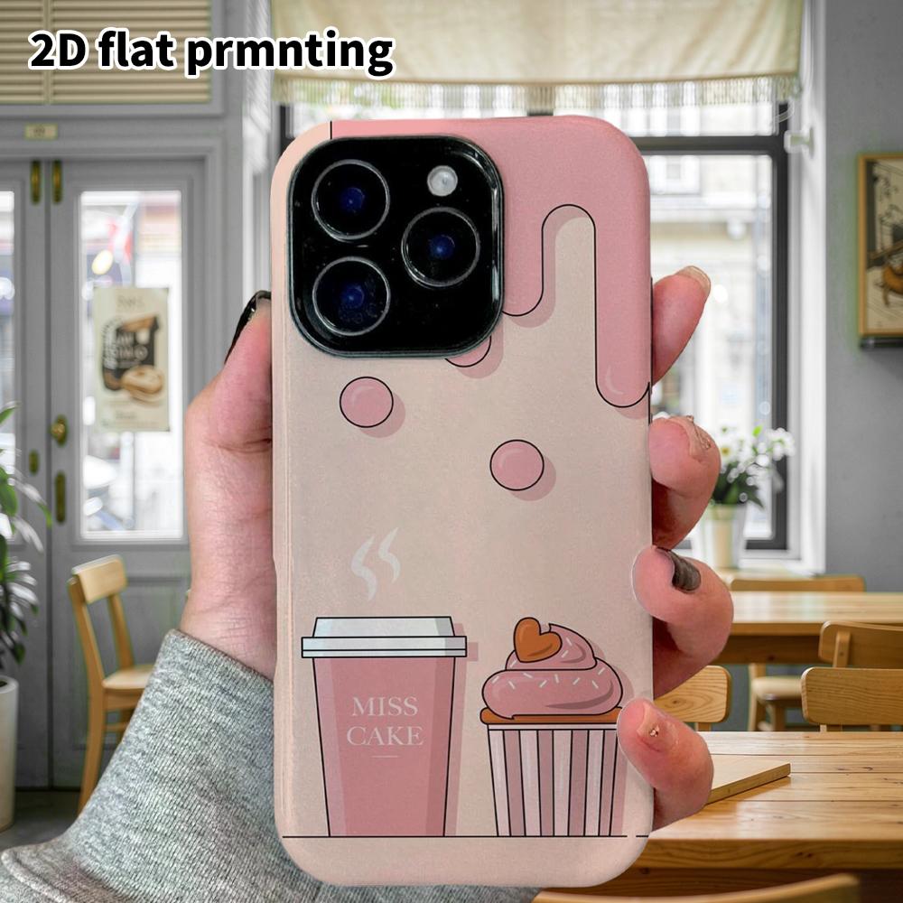 Phone Case: 2D flat Samsung Galaxy A34 A35 M05 M06 S20 S22 S21 FE Plus 5G protective case, cake, coffee, desserts, perfect Christmas and Halloween hol