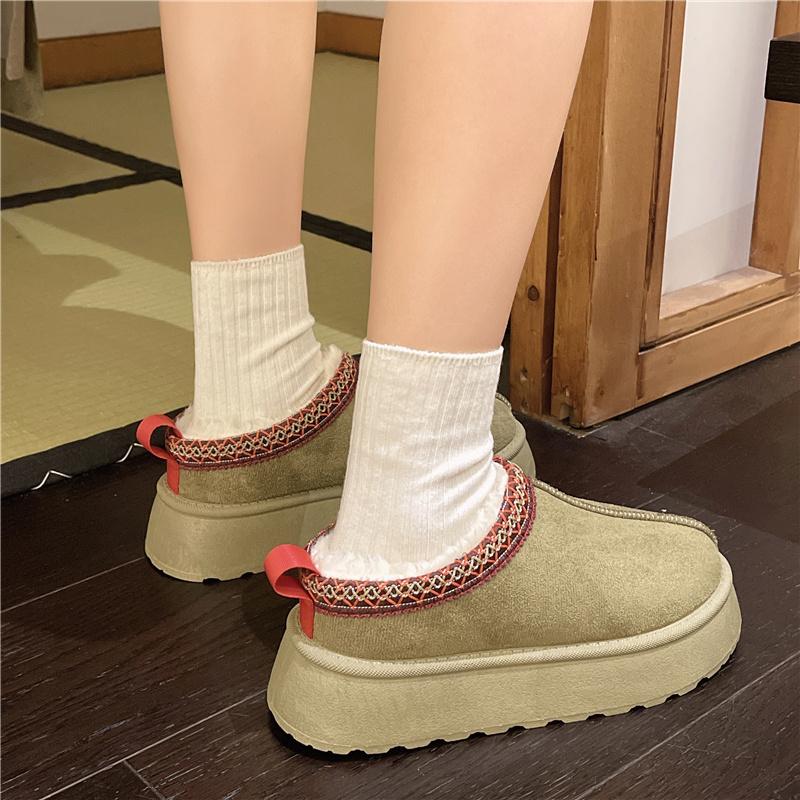 TUINANLE Winter Snow Boots Women Non-slip Boots Warm Plush Thick Cotton Shoes Plus Size 35-43