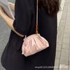 Foreign-style Pleated Shell Bag Popular Messenger Small Bag Women's 2025 New Niche Design Commuter Shoulder Bag