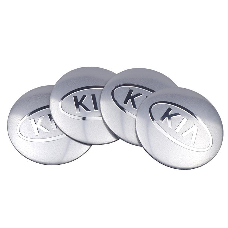 AABJA1 4Pcs 56/60/65/68MM Car Styling Aluminum Wheel Center Hub Cap Stickers For KIA K5 K K6 Optima Sorento RIO Picanto Ceed Sportage 4