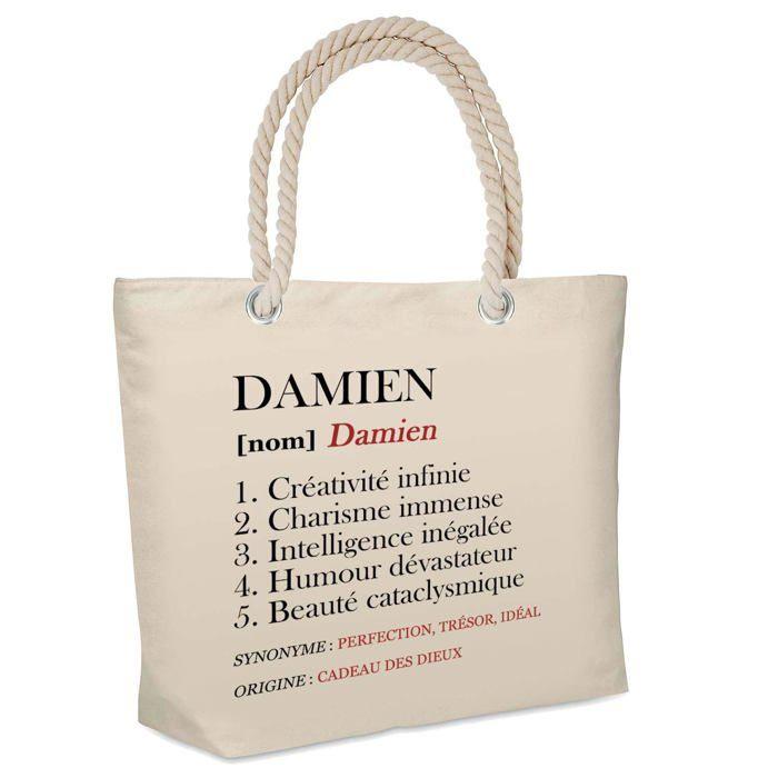 Sac de plage - PLANETEE - isotherme Damien Définition - Coton - Grande contenance - Imprimé en France