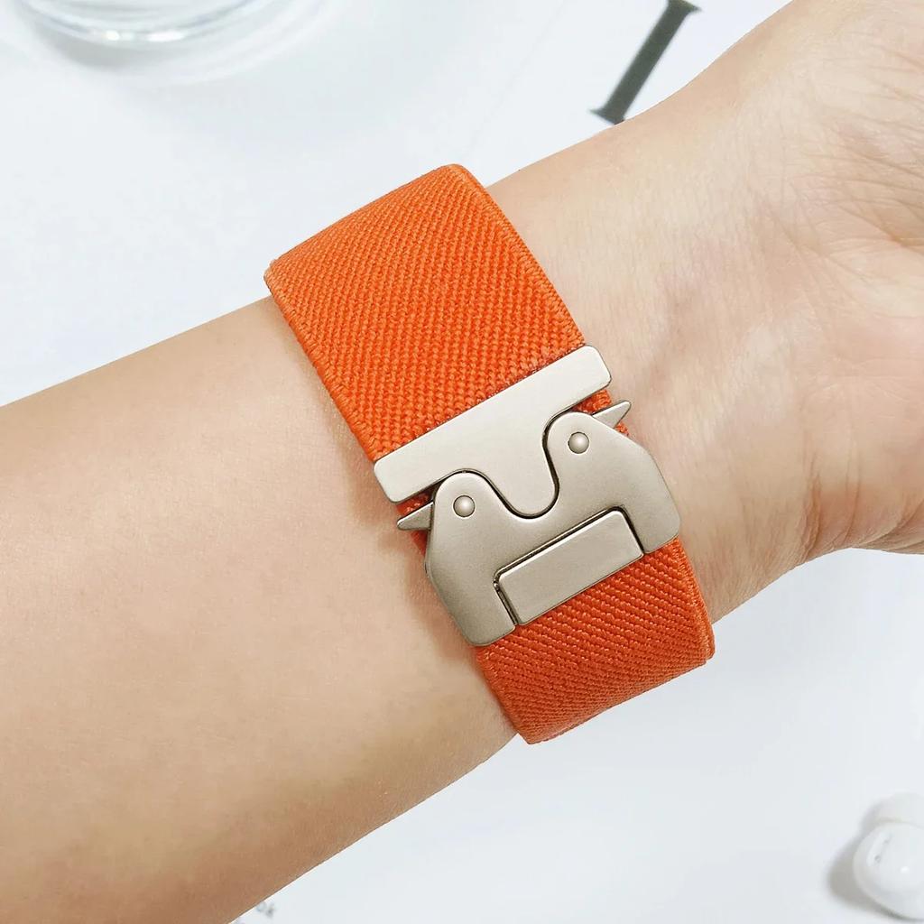 Nylon Strap For Redmi Watch 5 4 Bracelet For Xiaomi Mi Band 9pro/8pro Wristband Men Women Sports Watchband Metal Strap Accessory