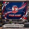 Wall Hanging Tapestry Custom NameSydney Roosters Pattern Personalized Printed Fabric Wall Decor