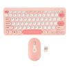 Wireless Keyboard Mouse Set Stylish Slim Round Keycaps Mute Ergonomic 2.4G Keyboard Mouse Combo for