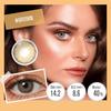 FreshGo Prescription Color Contact Lenses With Diopters Soft Colored Lenses 1 Pair Natural Color Lenses for Vision Eye Lens