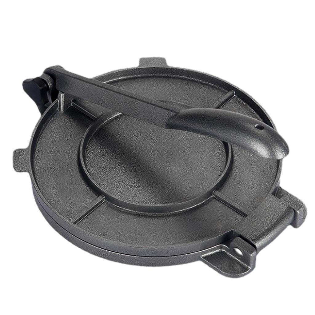 Пресс для тортильи 8 дюймов, мощный пресс для тортильи из алюминиевого сплава, предварительно приправленный аппарат для приготовления роти с ручкой для пиццы из кукурузного теста