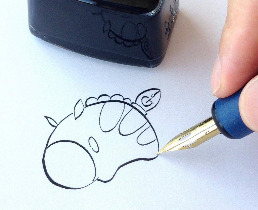 Перо Zebra Manga Titanium G Pen Pro 10 шт. PG-7B-CK