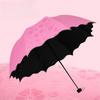 Sunscreen Thickened Black Glue Sun Umbrella for Both Sunny and Rainy Use Summer Outdoor UV Resistant Folding Umbrella