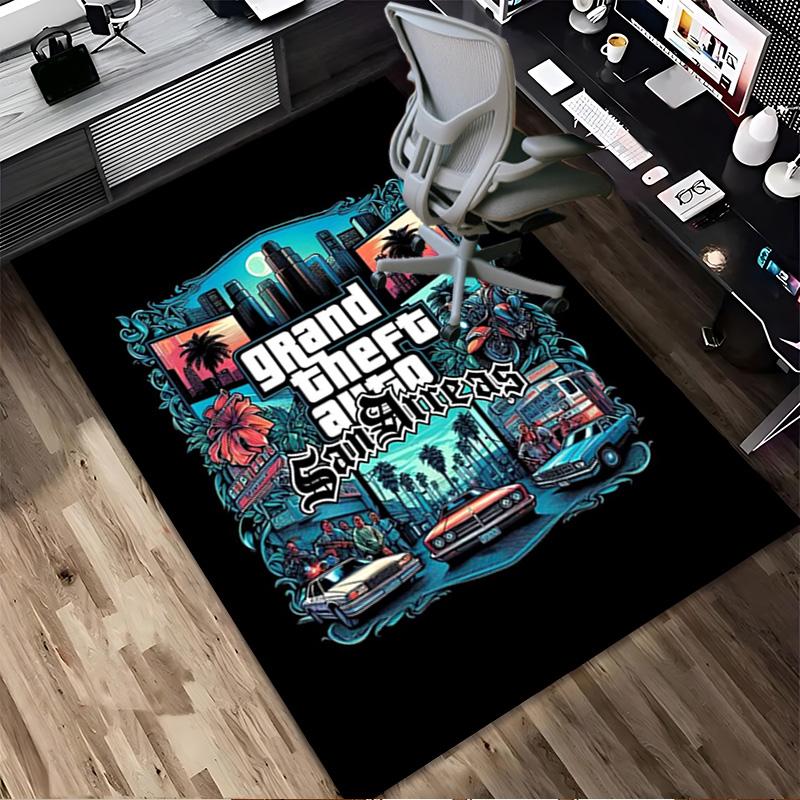 Gta San Andreas Гостиная Нескользящий Ковер Мягкий Ковер для Спальни Игровой Комнаты Дивана Офиса Домашний Декор Придверный Коврик Рождественский Подарок C9211639