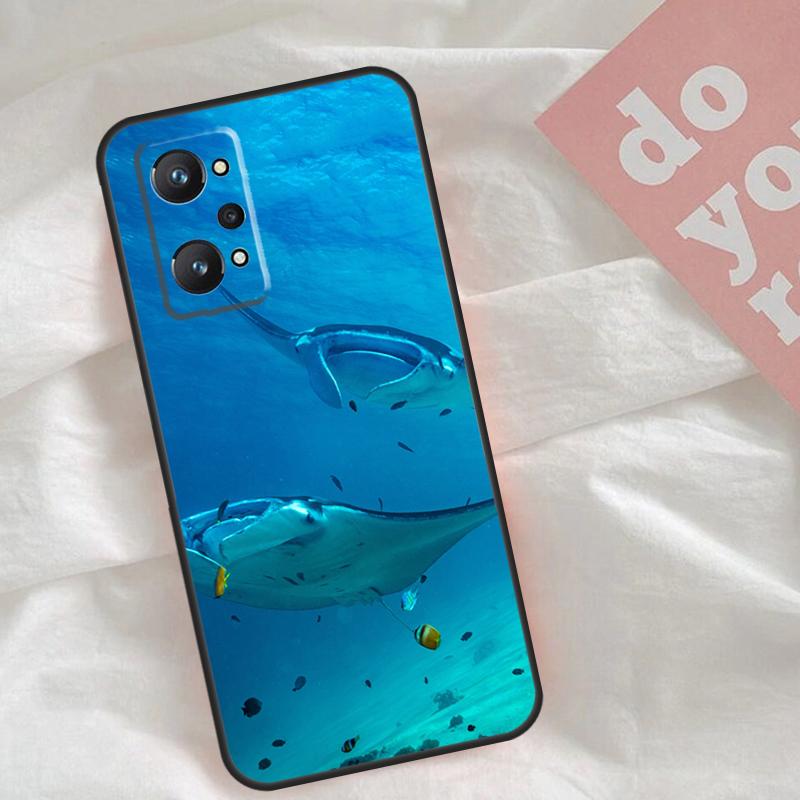 Чехол Animal Manta Ray для Realme C75 C63 C61 C65 C67 C55 C51 C53 C35 C71 15 11 12 13 14 Pro Plus GT6 GT7 Pro