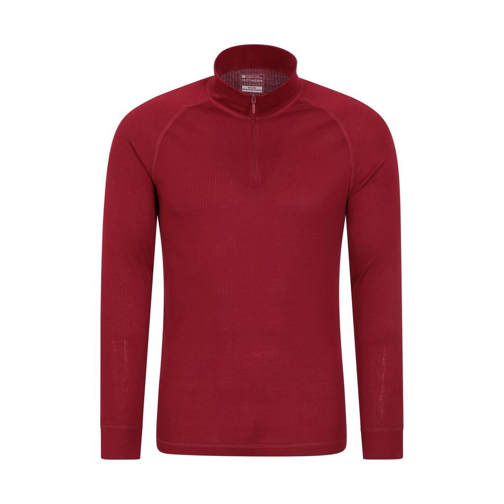 Mountain Warehouse Mens Talus Zip Neck Long-Sleeved Thermal Top