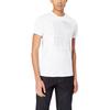 Armani Exchange Мужская футболка с полосатым принтом SS23 Свободный крой Круглый вырез Короткий рукав Топы 3RZTFD-ZJH4Z-1100