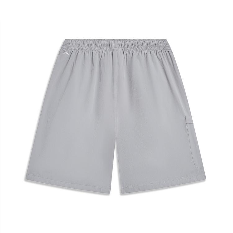 Шорты для баскетбола Li Ning Badfive, однотонные, быстросохнущие, свободные, мужские, цвет Ultimate-Gray AKST513-2