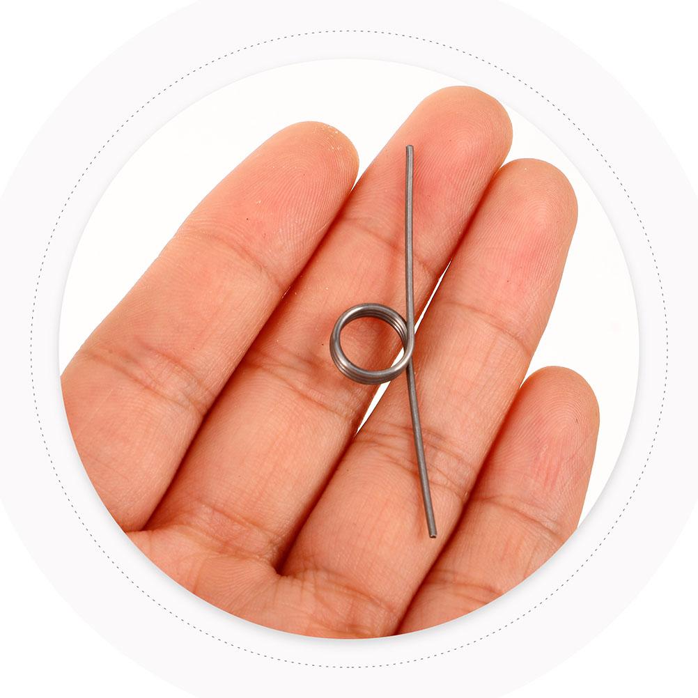 10 Pcs Spring Accessories Torsional Spring Replacement Parts Storage Bucket Trash Can Metal Wire Kitchen Cabinet Lid Universal
