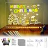 Kids LED Drawing Board with Stand Markers Wipe Cloth USB Charging Light-up Acrylic Dry Erase Board Office School Home Glow Doodle Note Board