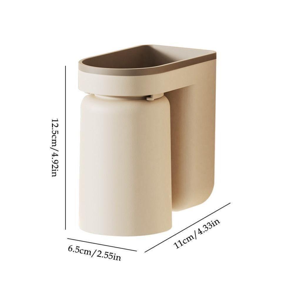 PP Полка для стакана для туалетных принадлежностей Пылезащитный настенный держатель для зубной пасты Практичный держатель для зубных щеток