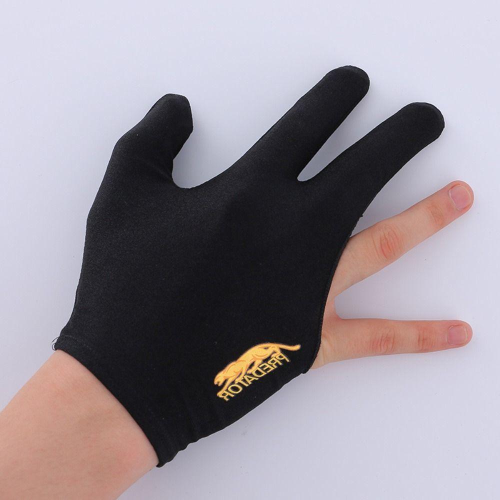 Breathable Snooker Gloves Spandex Three Finger Gloves New Billiard Accessories  Men Women