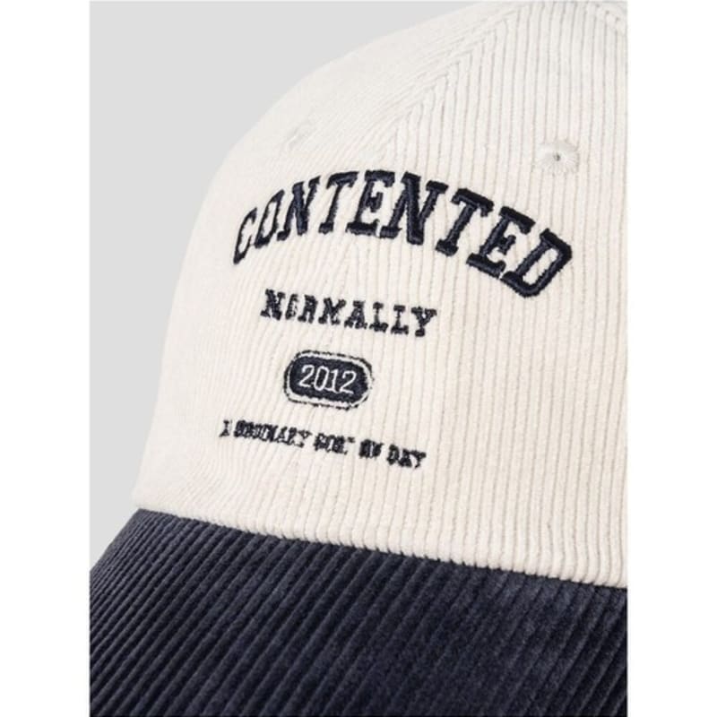 8SECONDS Corduroy Two-Tone Ball Cap Navy (19588BWY5R)