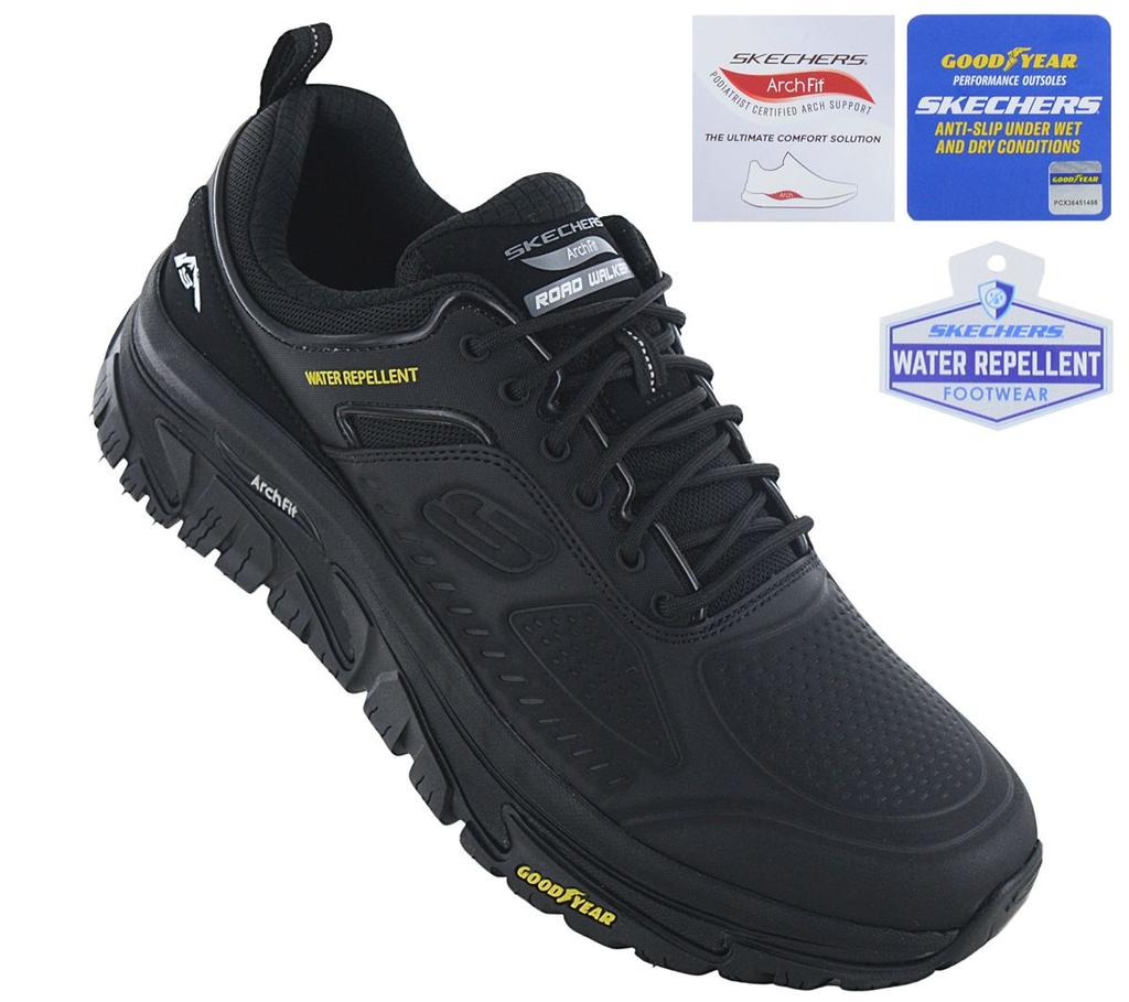 Skechers Расслабленная посадка: Arch Fit Road Walker - Recon - Мужская уличная обувь Кроссовки черные 237333-BBK ORIGINAL