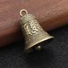 Brass Heart Sutra  Bell Keychain Six Character Mantra Durable  for Believers Daily Use Gifts