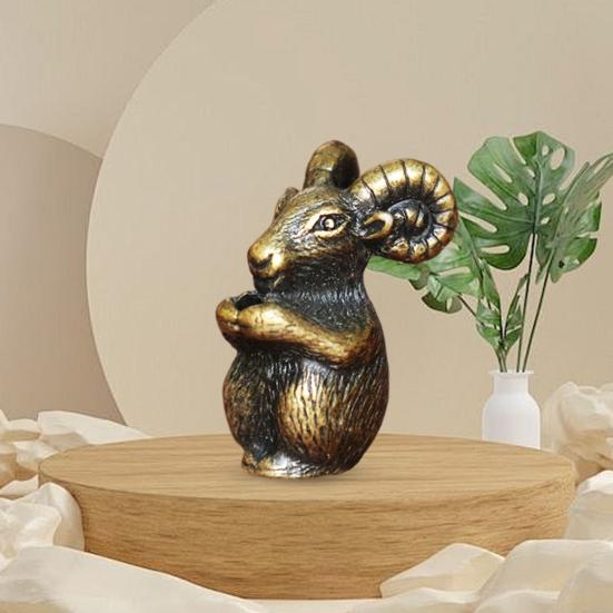 Мини-статуэтки зодиака, старинные китайские скульптуры животных зодиака фэн-шуй, микроландшафтный орнамент, сплав, чай, домашнее животное, украшение стола