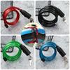 Chain Cable Anti-Theft Bike Accessories Steel Spiral Cable Scooter Safety Bicycle Lock With 2 Keys