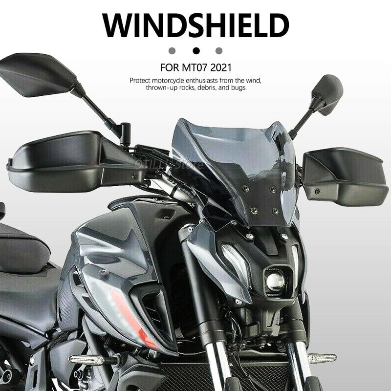 Для YAMAHA MT07 MT-07 MT 07 2021-2024 Мотоцикла Передний Спойлер Ветрового Стекла Ветровик Обтекатель Козырек Ветрозащитный Дефлектор
