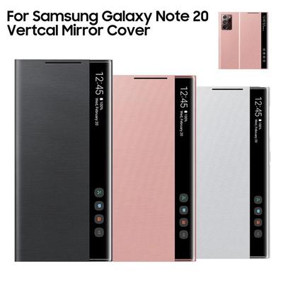 Зеркальный чехол-книжка Smart View для телефона Samsung Galaxy Note 20 Note20 со светодиодной обложкой S-View