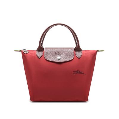 Le Pliage Club 23 Сумка-шоппер из ткани с короткими ручками, большой вместимости, Сумка-пельмень, Сумка-тоут, Маленькие женские сумки, Красный 1621919P59