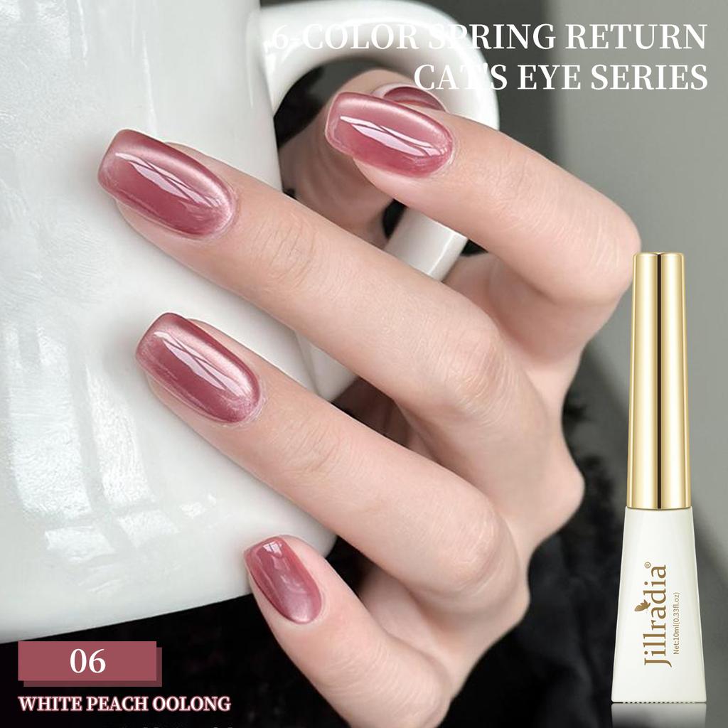 Весенний возврат Flash Cat Eye Glue Flash Reflective Популярный цветной отбеливающий небольшой набор для маникюрного салона