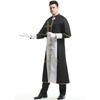 Mens Roman Priest Robe Halloween Cosplay Costume M L XL Party Roleplay