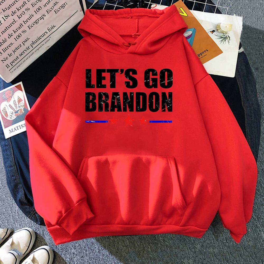 2021 New Fashion lets go brandon letter print Hoodies Unisex Wo Unisex Long Sleeve Hooded Sweatshirts Casual Winter Streetwear Clothes