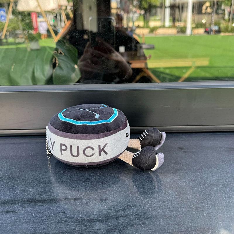 Cute Simulation Ball Series Plush Toy Keychain Cute Ice Hockey Tennis Baseball Badminton Soft Keychain Backpack Decoration Gifts