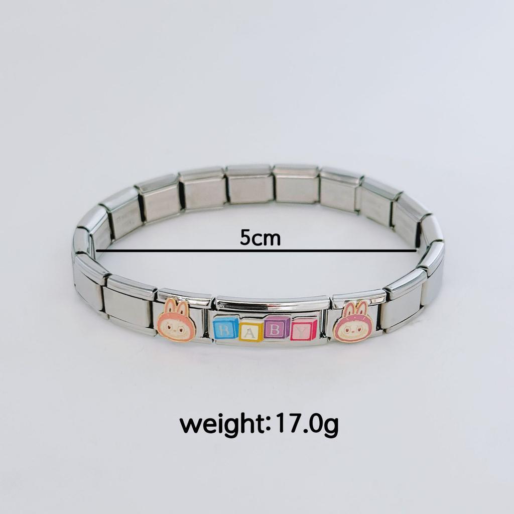 Explosive Sale Cartoon La Home Bracelet Colorful Square Module Premium Cartoon Bracelet