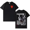 Футболка с коротким рукавом Harajuku Gothic Graphics от рэпера Hades 66, хлопковая мужская футболка, высококачественный винтажный топ с круглым вырезом, подарок для фанатов