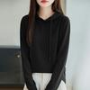 TIFICY Женские модные повседневные однотонные с принтом весенне-осенние с капюшоном пуловеры и лонгсливы