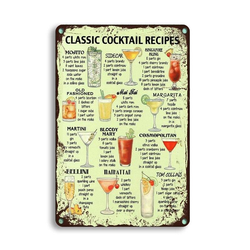 Винтажные постеры, жестяные вывески для коктейлей, металлическая доска, пивная ретро-тарелка, декоративная железная картина для бара, паба, человек, пещерное искусство, Настенный декор