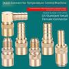 Brass Female Quick Coupling Heat Resistant Hose Barb Coupler  Mold Cooling Systems