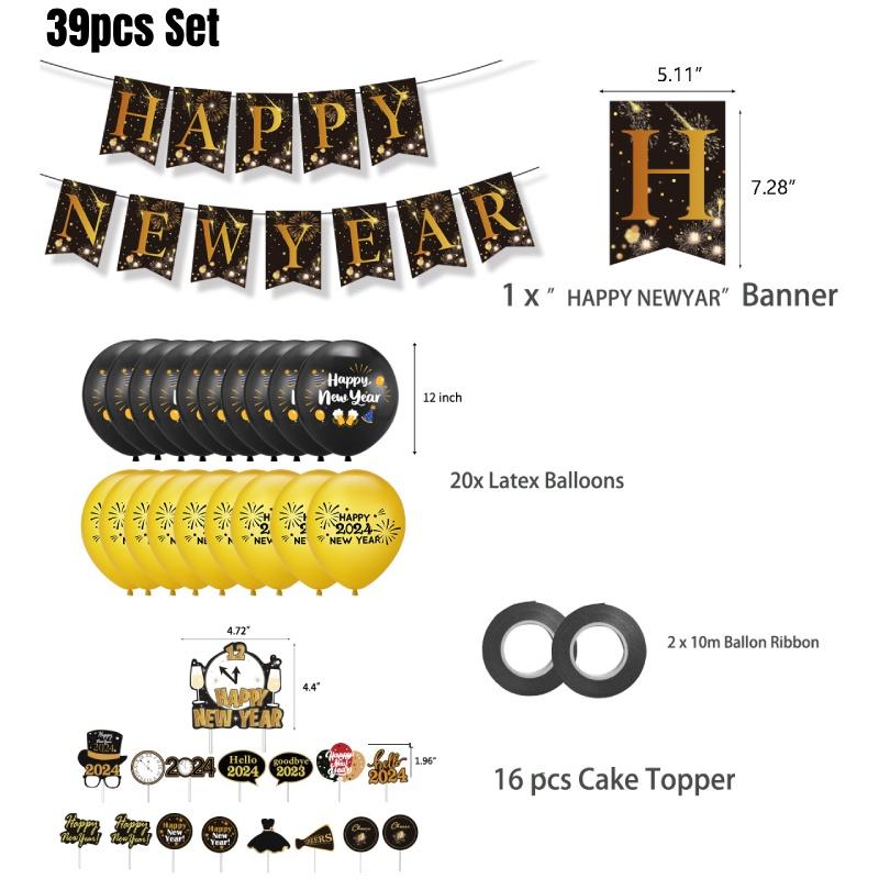 Премиальный набор латексных шаров, идеально подходящий для тематических вечеринок на Новый год и праздничных украшений