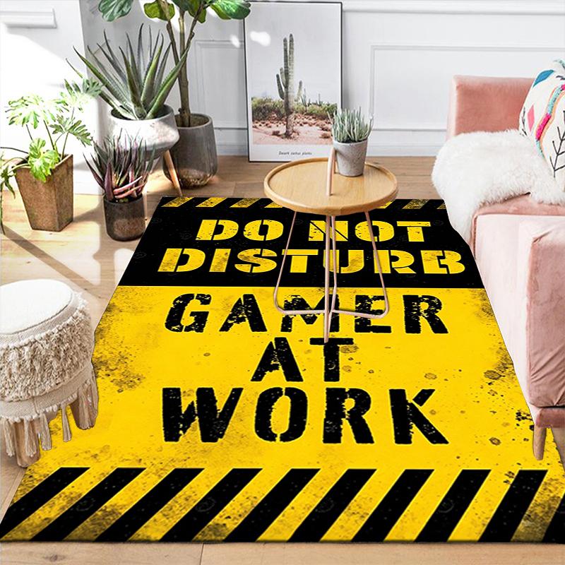 1Pc Gamer Focus Rug, Office Carpet Indoor Outdoor Doormat, Non-Slip Soft, Living Room, Christmas Halloween Gift. M92879
